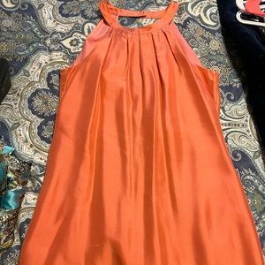 Soft coral flowy dress